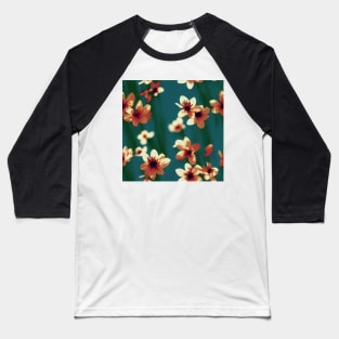 Beautiful Stylized Pink Flowers, for all those who love nature #198 Baseball T-Shirt